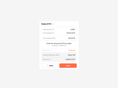 Crypto Staking blockchain button crypto design system eth ethereum figma form modal stake staking ui ui kit uikit ux wireframe