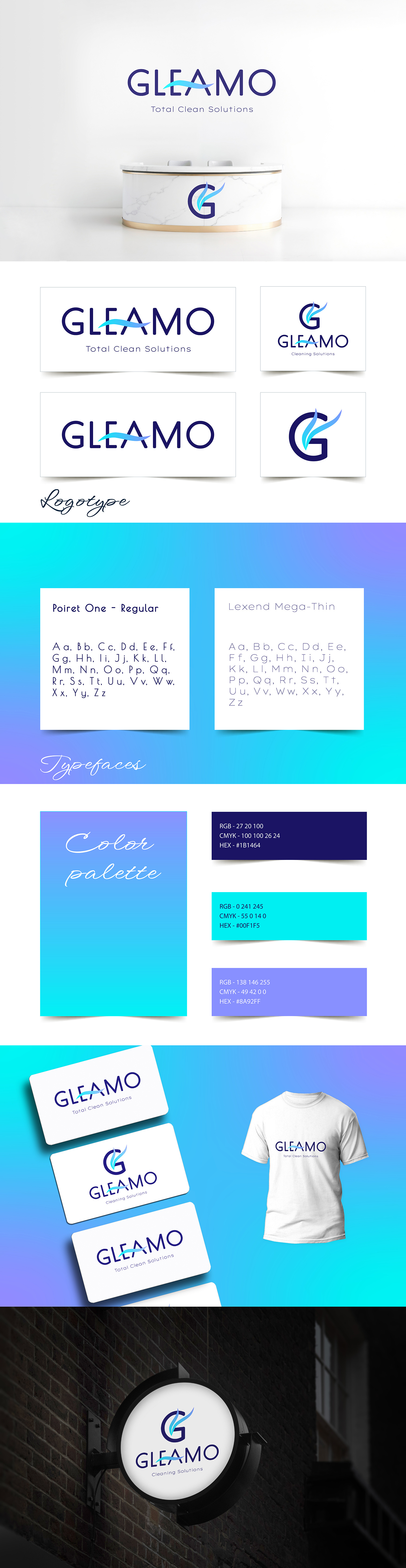 Logo and brand identity for a cleaning company brandidentity branding brandingdesigner brandmarketing corporatestyle design graphic design identity illustration logo logocreator logodesign logoforbusiness logomaker logotype mockups printing typographicdesign vector vectorgraphics