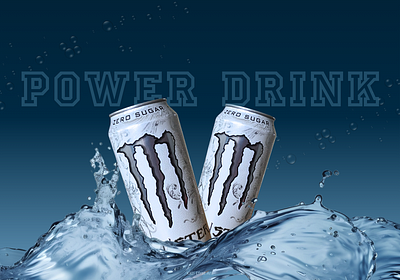 Power Drink Promo Concept - Bold & Refreshing advertising branding creative design graphic design