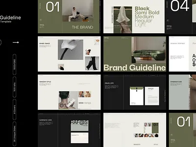 R@fas | Brand Guideline Template Design. social media typography guideline