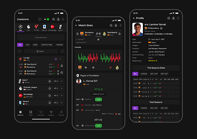 Soccer Live App UI/UX app design app ui ux live soccer app liveappuiux livescoreapp livesoccerapp sports app ui sportsliveapp sportsplatform ui ux design user interface user interface design