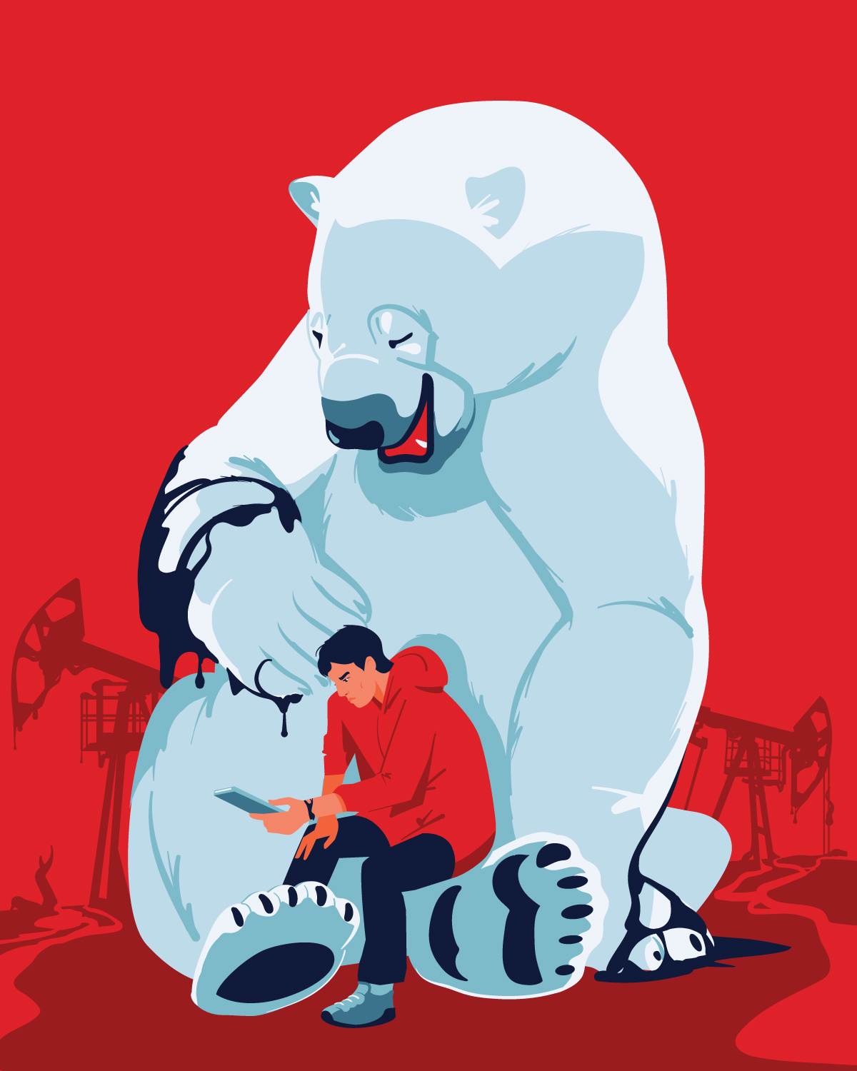 Human habits animal illustration illustrator vector