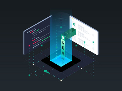 Bring your icons into App. 3d api branding graphic design icon illustration integration isometric ui