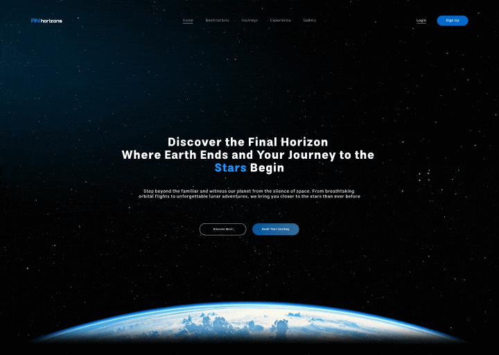 Futuristic Space Exploration Design – Connecting the World Beyon ai animation branding design graphic design illustration logo productpage ui vector