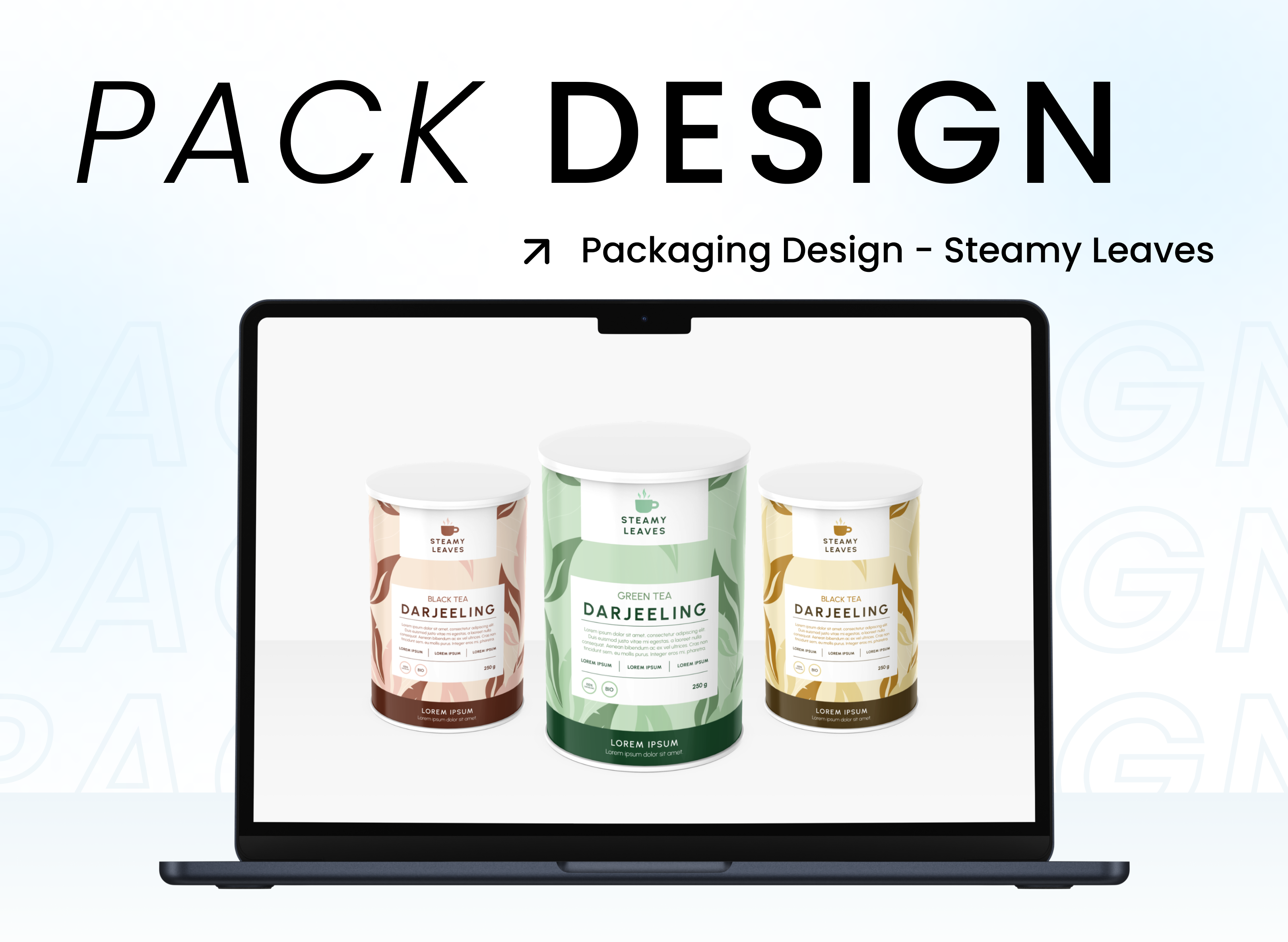 Packaging design - Steamy Leaves