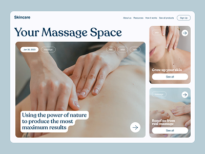 Spa Landing Page beauty beauty salon chill design dubai dubai designer manicure massage relaxation resort salon skin spa therapy web wellness