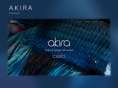 Akira - Website design animation branding logo motion graphics ui uidesign ux uxdesign