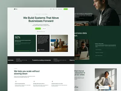 Sivra - Free Template business figma template framer landing page landingpage services template uideli website website design website landing page website ui