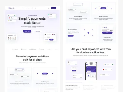 Finance SaaS Website Homepage Lemlis finance fintech fintech design landing page saas saas landing page saas product saas redesign saas website web web design website
