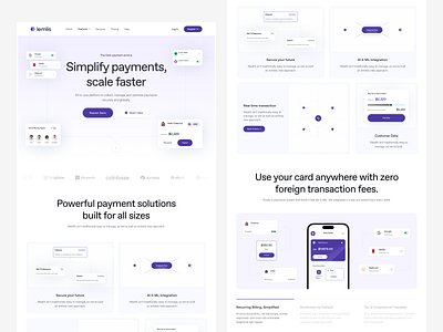 Finance SaaS Website Homepage Lemlis finance fintech fintech design landing page saas saas landing page saas product saas redesign saas website web web design website