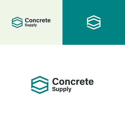 Concrete Supply Logo Design 3d animation c logo graphic design logo logo design motion graphics s logo ui