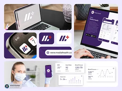Medical Health Assessments, Calculators, and Apps brand guideline brand identity figma illustrator landing page design logo design medical product mobile app photoshop product design prototype ui design ux design