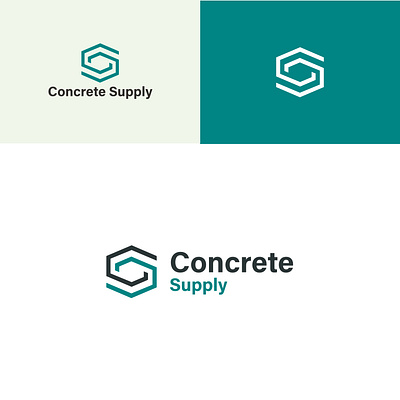 Concrete Supply Logo Design 3d animation branding c logo graphic design logo motion graphics s logo ui