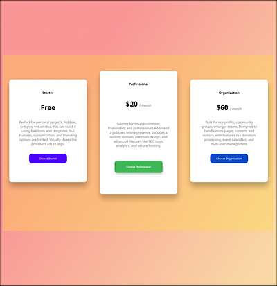 #DailyUI Day30 #Pricing dailyui day30 pricing