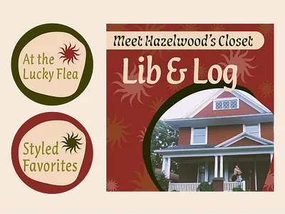 Social Media Designs for Hazelwood's Closet branding graphic design illustrator social media