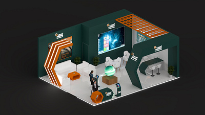 Nesma Exhibition Booth | 3D Design 3d 3d art 3d blender booth design branding exhibition exhibition booth