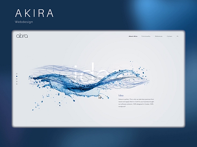 Akira - Website animation animation design motion graphics ui uidesign ux