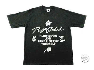 Puff O'clock : logotype & t-shirt boubly california calligraphy character clothing fashion flow fun iconic lettering moody puff rounded street type unique unqiue urban visual