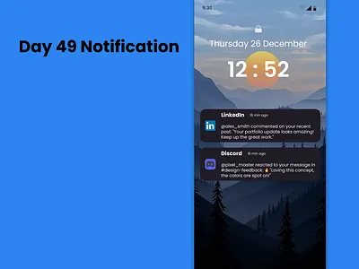 ✨ Day 49 – Notification daily daily ui dailyui design ui uichallenge