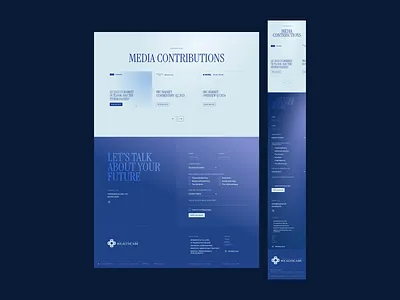Corporate website | Media section branding corporate design gradient minimal modern website ui uiux web development webdesign webflow website