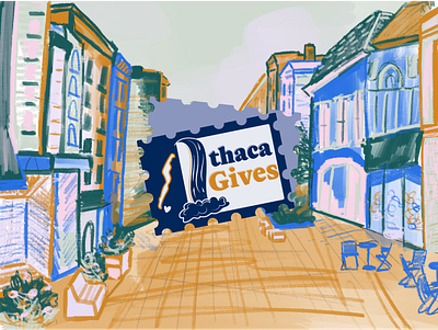 Branding for Ithaca Gives Demo Site branding graphic design illustration illustrator logo