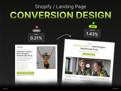 Vital Body CRO conversion conversion rate conversion rate optimization cro ecommerce figma framer gempages health landing page landing page design shop shopify ui ux design unbounce web design webflow website weight loss