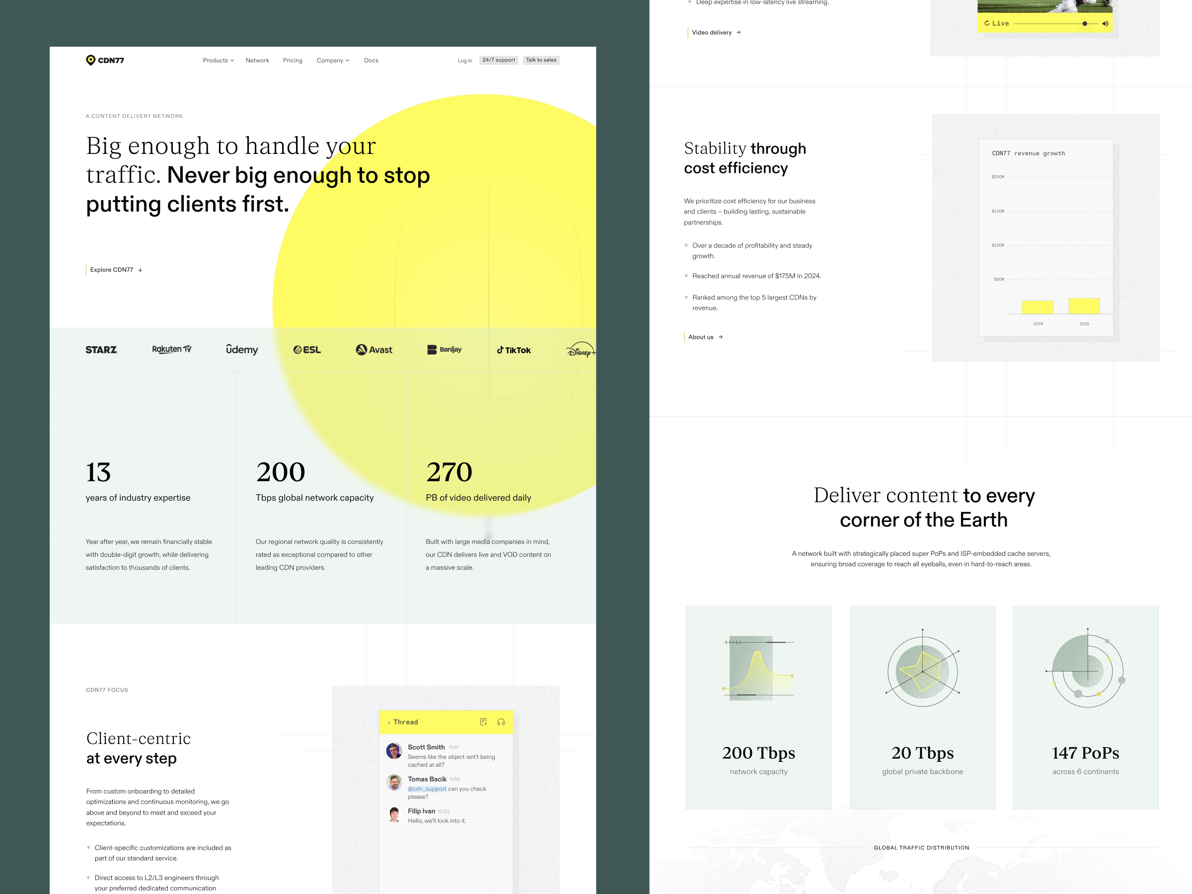 CDN77 Redesign Concept brand direction cdn saas web