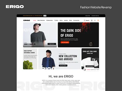 ERIGO Design Project - Fashion E Commerce Design clothing e commerce fashion