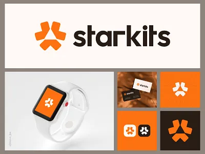 Starkits Logo Design for Startups, Web3, Technology, Ai & SaaS agency logo app logo best logo designer brand consultant brand guidelines brand identity creative logo growth icon logo logo design logo designer minimal modern logo monogram saas startups topbranddesign visual identity web3