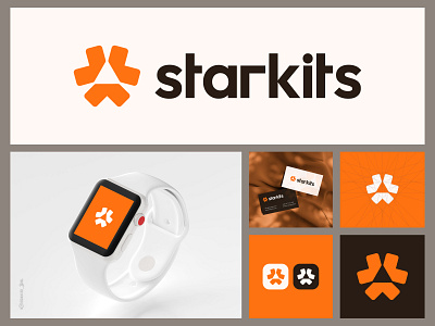 Starkits Logo Design for Startups, Web3, Technology, Ai & SaaS agency logo app logo best logo designer brand consultant brand guidelines brand identity creative logo growth icon logo logo design logo designer minimal modern logo monogram saas startups topbranddesign visual identity web3