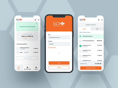 Insurance application branding insurance member app mobile app ui ux design