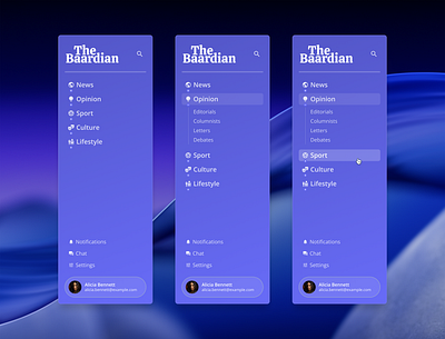 Sidebar Accordion Nav Experiment accordion menu sidebar ui