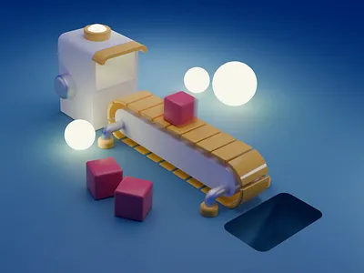 3D Factory Animation Blender 3d 3d animation animation blender branding cinema 4d dark theme design edtech fintech graphic design illustration logo motion graphics popular saas typography ui ux vector