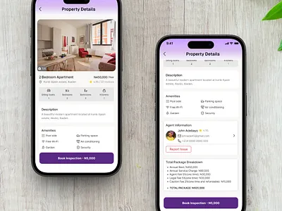 House Rental App Property Details Screen houserentingappdesign houserentuidesign mobileappuidesign mobilerentinguidesign rentappuidesign rentingappuidesign rentpropertydetailsuidesign