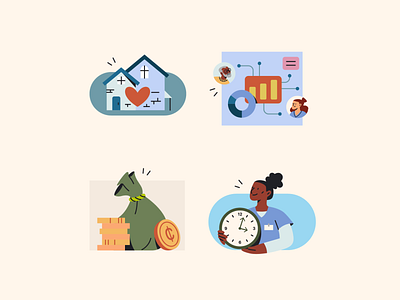 Healthcare Illustrations p.2 art brand branding character colorful design flat health healthcare icons illustration illustrator medical spot spot illustration