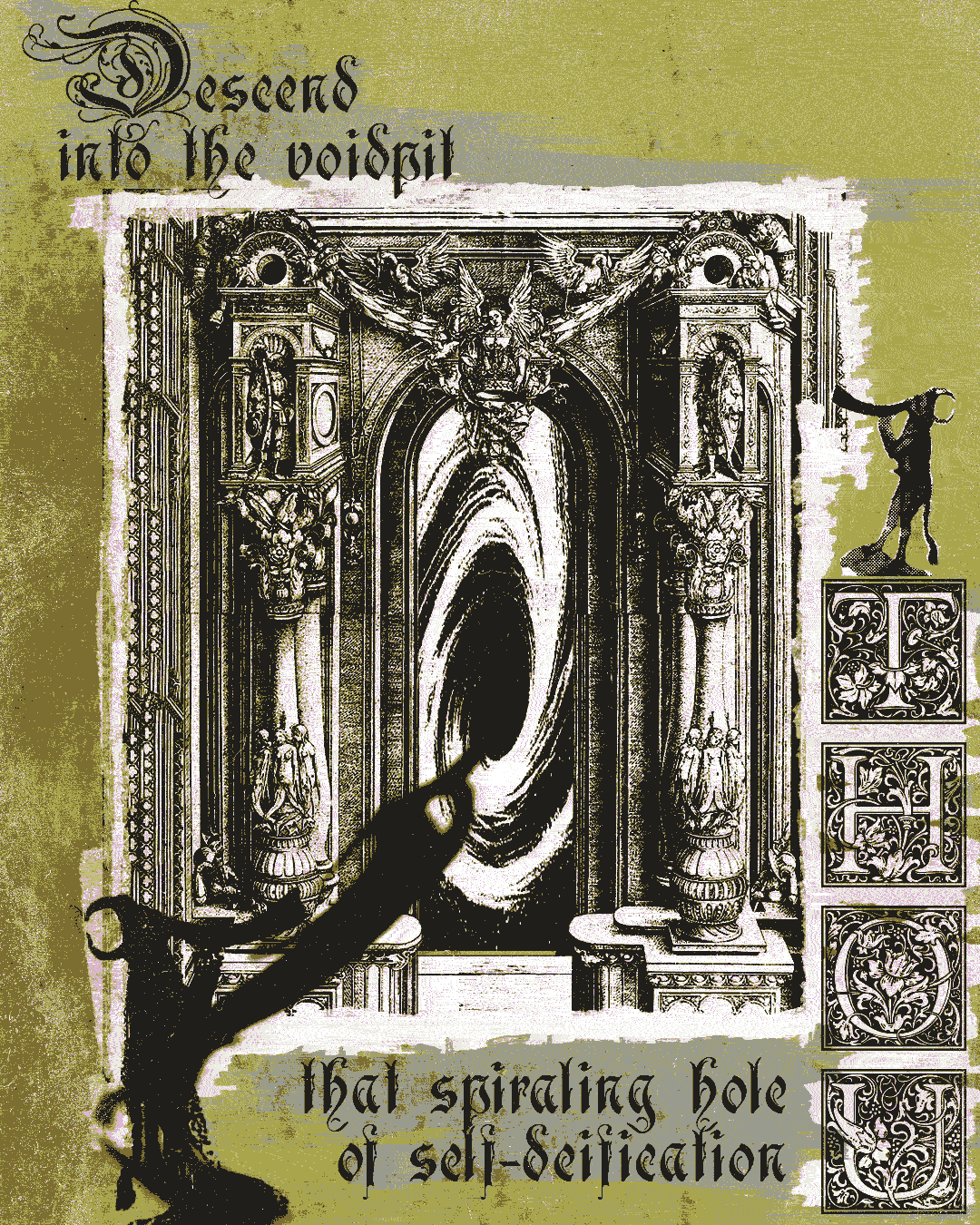 THOU PORTAL MOCK POSTER album art digital collage graphic design show flyer thou