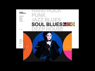 Music Pharmacy clean design design ecommerce music record store ui web website