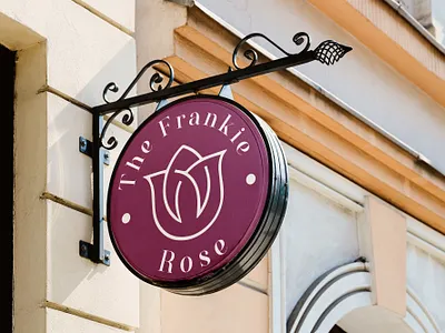 The Frankie Rose branding business logo company logo creative logo design feminine logo graphic design logo minimalist logo mockup modern logo signage