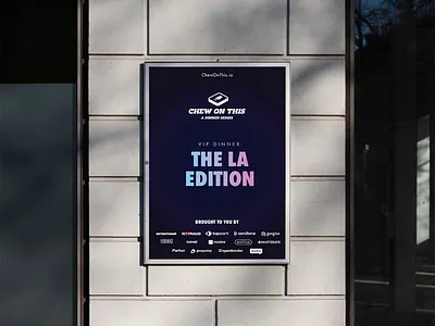 Chew On This - Poster Design branding design graphic design illustration layout poster poster design typography vector website design