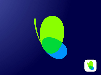 Butterfly Logo app icon b letter branding butterfly logo health icon logo design logo mark mark minimal logo mn logo design modern logo symbol wellness