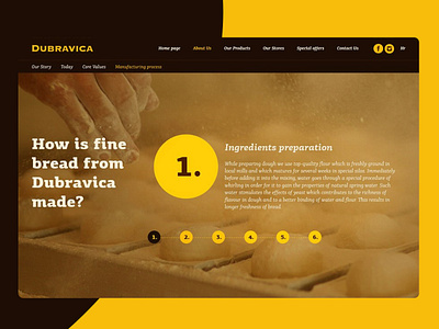 Bakery Dubravica - Website design design ui uidesign ux