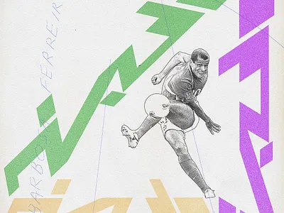 Rivaldo concept design graphic illustration poster sport typography