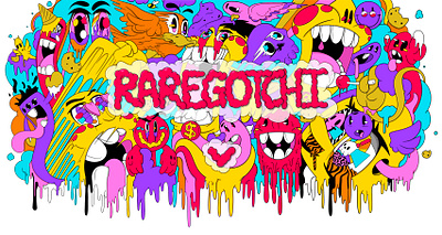 Raregotchi Virtual Pet Brand adobe branding cartoon characterdesign graphic design illustration nft packagedesign toydesign web3