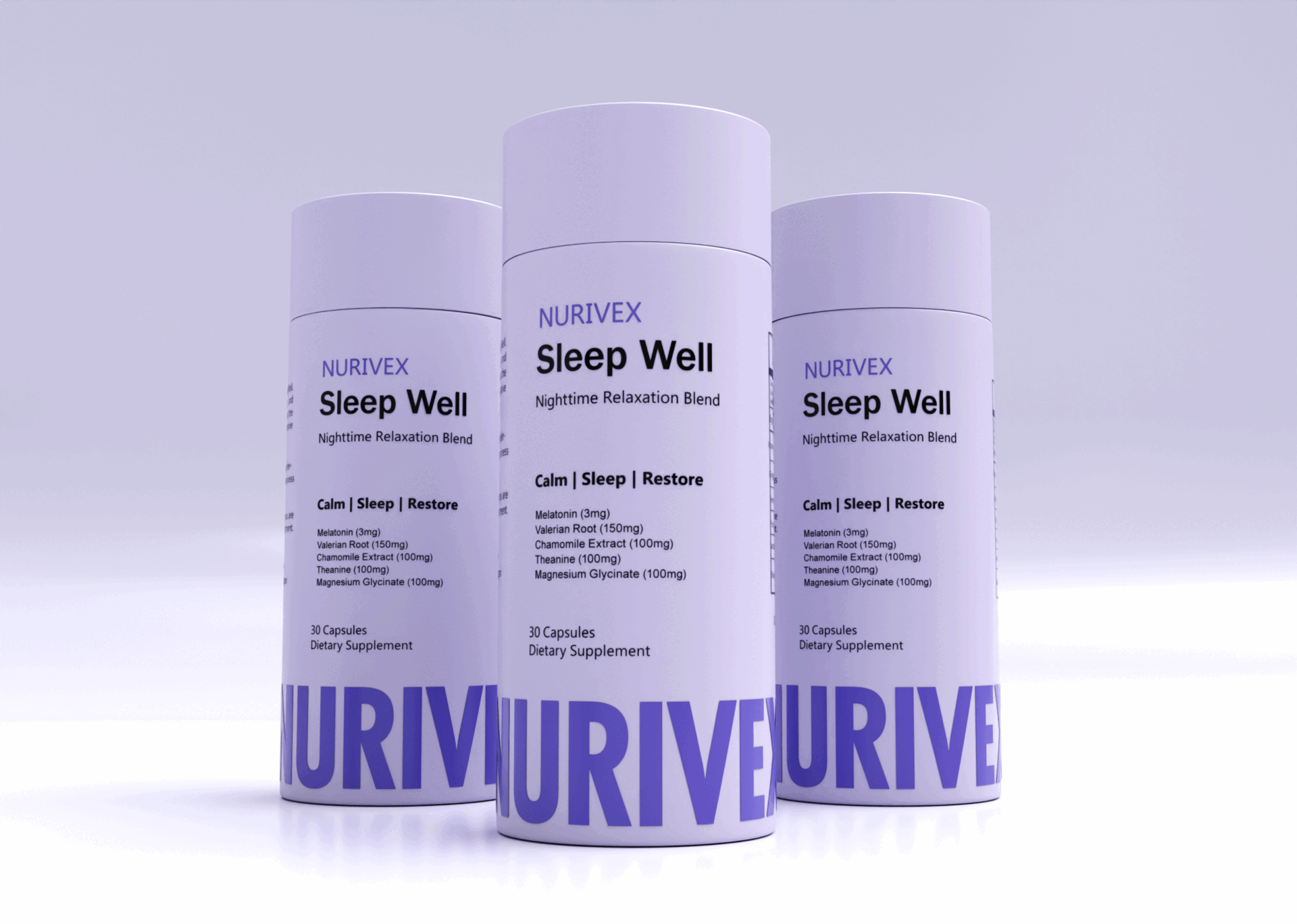 Minimalist Label and Packaging Design for NURIVEX designstudio