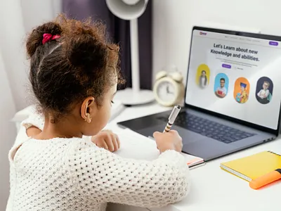 EduTech E-learning Platform children online school design e learning education edutech elearning platform figma learn uiux online platform for kids responsive landing page ui