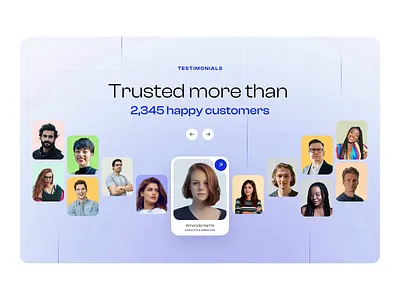 Testimonials Animation animation business client customer motion graphics opinion testimonials ui ux web design