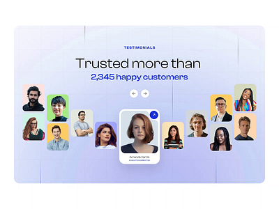 Testimonials Animation animation business client customer motion graphics opinion testimonials ui ux web design