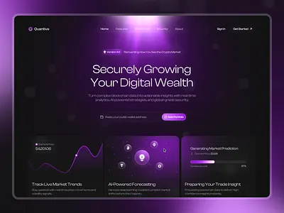 Quantive Saas Website Design creative website finance finance website fintech fintech landing page fintech website header landing page saas saas landing page saas web design saas website tech website technology website ui ux web design website design agency