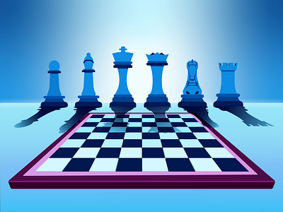 CHESS boardgames branding chess graphic design illustration perspective ui vector illustration visual illustration