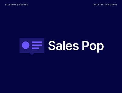 Sales Pop Logo branding design flat graphic design logo ui